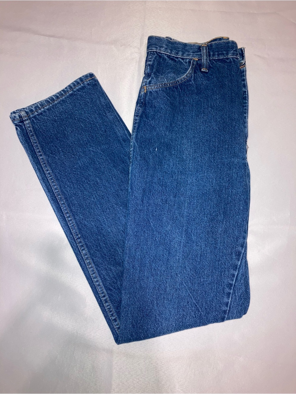 Vintage Rustler Men's Blue Straight Jeans